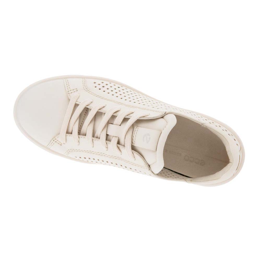 Women's Ecco Street Tray W Laced Casual Shoes White | Canada 92NWY